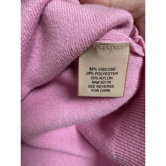 Philosophy Pearl Button Pink Cardigan Sweater Size Small Sorority Barbie Preppy - Picture 4 of 7